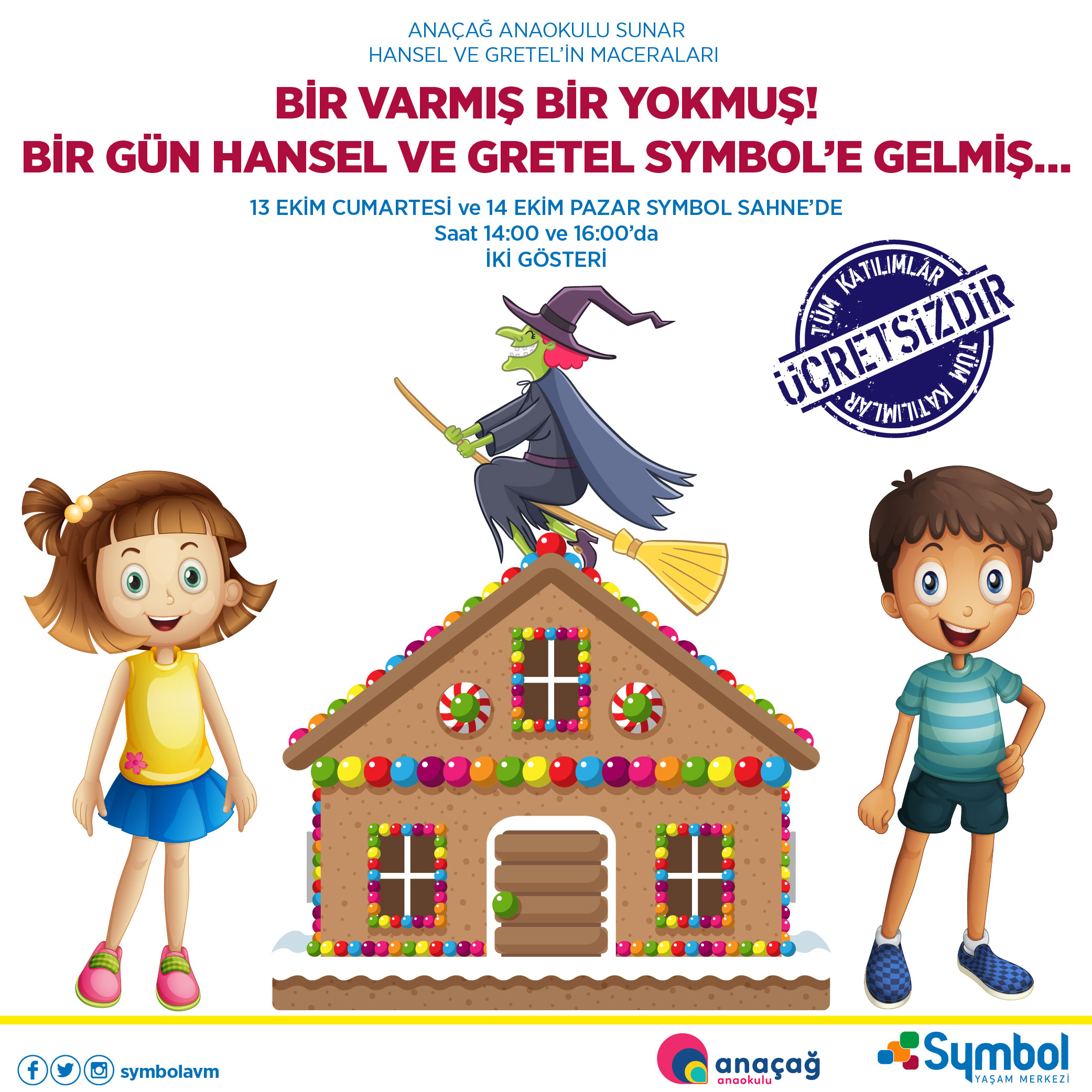 Etkinlikler - Bir Varmış Bir Yokmuş Bir Gün Hansel ve Gretel Symbol'e Gelmiş...