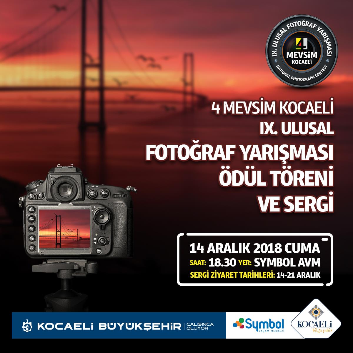 Etkinlikler - 4 Mevsim Kocaeli IX.Ulusal Fotoğraf Yarışması Ödül Töreni ve Sergi