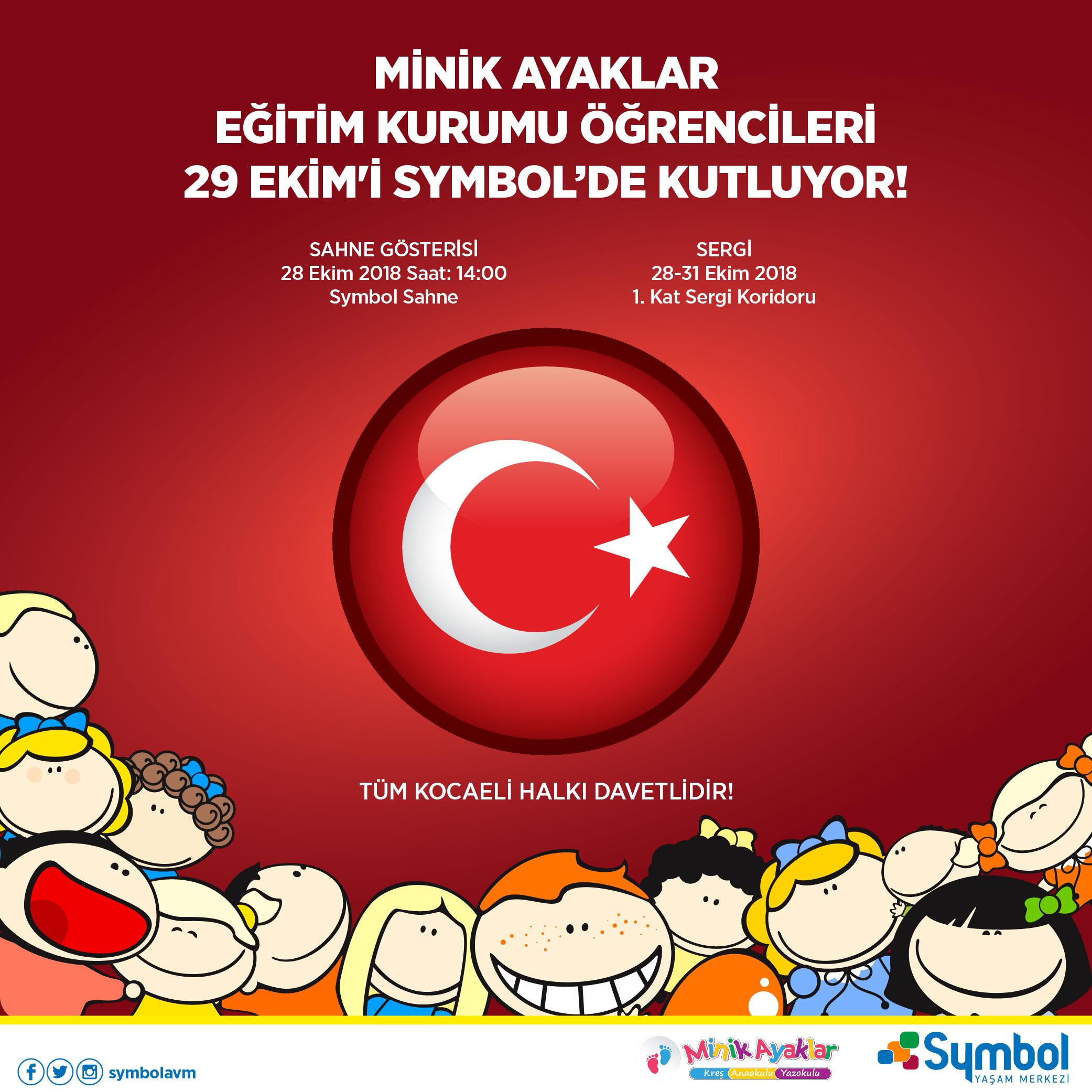 Etkinlikler - Minik Ayaklar Eğitim Kurumu Öğrencileri 29 Ekim'i Symbol'de Kutluyor!